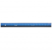 Easy Read Ruler, Stainless Steel, Blue/Black, 18 - VICEZ18SBL | Victor Technology | Rulers"