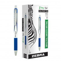 Flight Retractable Ballpoint Pens, Blue, Dozen - ZEB21920 | Zebra Pen Corporation | Pens
