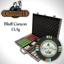 Claysmith Gaming Bluff Canyon 1000pc Poker Chip Set w/Aluminum Case