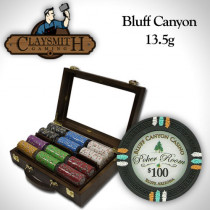Bluff Canyon 300pc Poker Chip Set w/Walnut Case