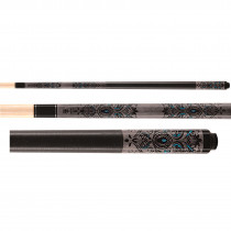 Lucky Pool Cue, L51, Grey/Turquoise