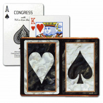Congress Black Heart & Spade Bridge Designer Series Playing Cards