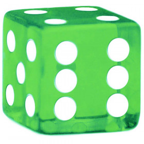 16mm Rounded Corner Dice - Green