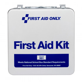 50 Person Unitized Metal Bus First Aid Kit
