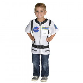 My 1st Career Gear White Astronaut Top, One Size Fits Most Ages 3-6