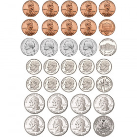 Math Die-Cut Magnets, U.S. Coins