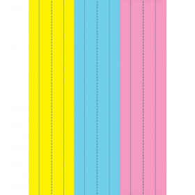 Die-Cut Magnetic Pink/Blue/Yellow Sentence Strips, 2.75" x 11", Pack of 3