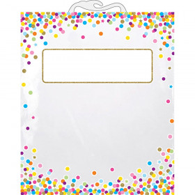 Hanging Confetti Pattern Storage/Book Bag, 10.5" x 12.5"
