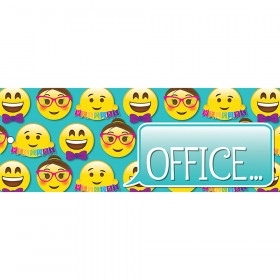 Laminated Hall Pass Emoji Office