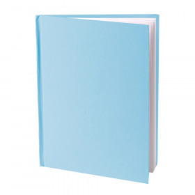 Blue Hardcover Blank Book, White Pages, 11"H x 8-1/2"W Portrait, 14 Sheets/28 Pages