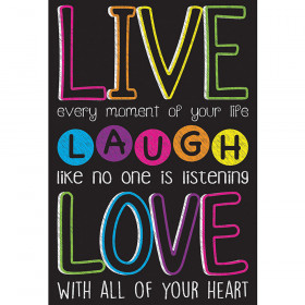 Live Laugh Love Dry Erase Gl 45M Smart Poly Surface 13X19 Chart
