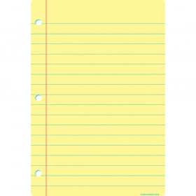 Smart Poly Chart, 13" x 19", Light Yellow Notebook Paper