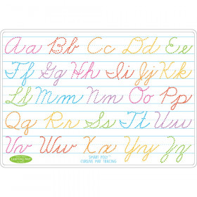 Smart Poly Learning Mat, 12" x 17", Double-Sided, Cursive Tracing