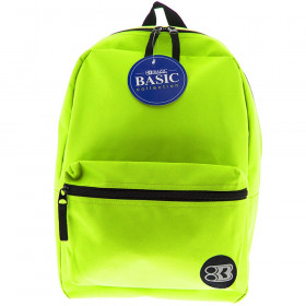 BAZIC 16" Lime Green Basic Collection Backpack