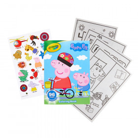 Coloring Book, Peppa Pig, 96 Pages