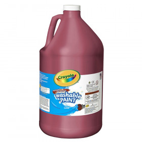 Washable Paint, Red, Gallon