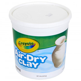 Air-Dry Clay, 5 Pounds Resealable Bucket, White