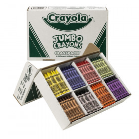 Crayon Classpack, Jumbo Size, 8 Colors, 200 Count