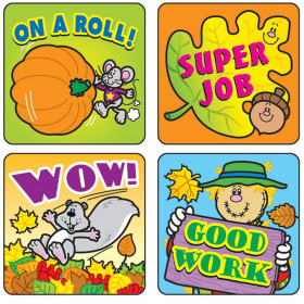 Fall Fun Motivational Stickers, Pack of 120