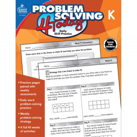 Problem Solving 4 Today Workbook, Grade K