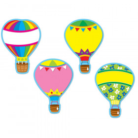 Hot Air Balloons Cut-Outs, Pack of 36
