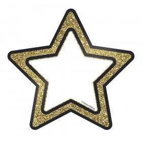 Sparkle + Shine Gold Glitter Stars Cut-Outs, Pack of 36
