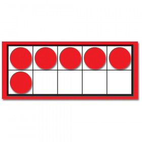 Ten Frames and Counters Colorful Cut-Outs, Grades K-2