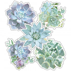 Simply Stylish Succulents Cut-Outs, Pack of 36