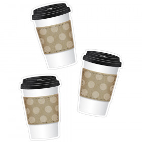 Industrial Cafe To-Go Cup Cut-Outs, Pack of 36