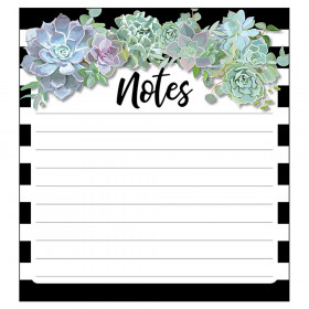 Succulents Notepad, 5.75" x 6.25", 50 Sheets