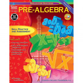 Pre-Algebra Resource Book, Grade 6-8, Paperback