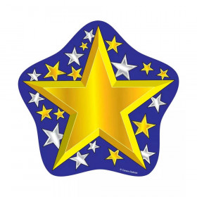 Gold and Silver Stars Cut-Outs, Pack of 36