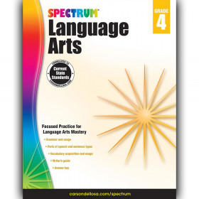Language Arts Workbook, Grade 4, Paperback