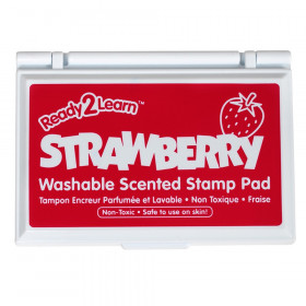Washable Stamp Pad, Strawberry Scent, Red