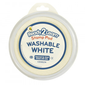 Jumbo Circular Washable Stamp Pad, White
