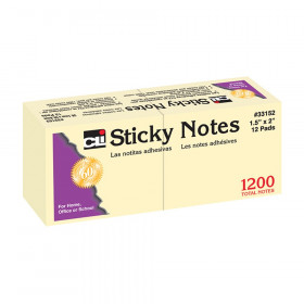 Sticky Notes, 1 1/2" x 2" Plain