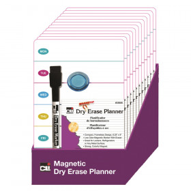 Mini Magnetic Dry Erase Planning Boards with Marker & Magnet, Set of 12