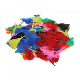 TURKEY FEATHERS BRIGHT COLORS 14G BAG