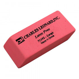 Synthetic Pink Wedge Erasers, 12/Bx