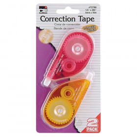 Correction Tape - Assorted Colors - 1/5" X 394" - 2/Cd
