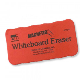 Magnetic Whiteboard Eraser, Red/Black, 12 Per Pack