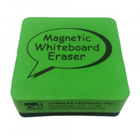 Eraser - Whiteboard - Magnetic, 2" x2", Green/Black, 1 Ea