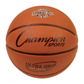 Ultra Grip Rubber Basketball with Bladder, Official Size 7