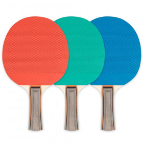 Table Tennis Paddle, rubber face/wood