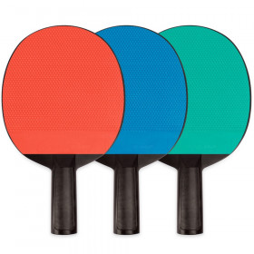 Table Tennis Paddle, rubber face/plastic