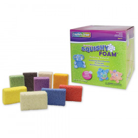 Squishy Foam, 9 Assorted Colors, 0.35 oz. Per Piece, 36 Pieces