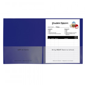 Classroom Connector School-To-Home Folders, Blue, Box of 25