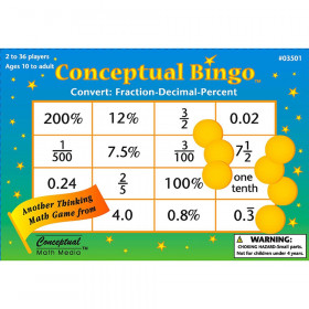 Bingo, Convert Fraction Decimal Percent, Pack of 450