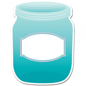 Painted Palette Turquoise Mason Jar 10" Designer Cut-Out