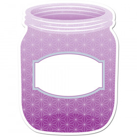 Painted Palette Purple Mason Jar 10" Designer Cut-Outs